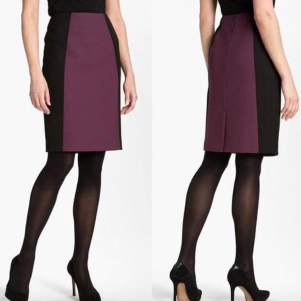 Halogen Color Block Pencil Skirt